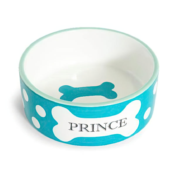 Comedouro Porcelana Príncipe para Cães - Azul - 750ml