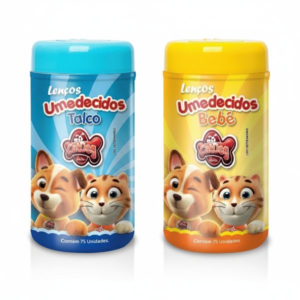 Lenço Umedecido para Cães e Gatos - 75un.