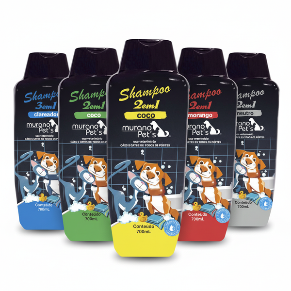 Shampoo 2 em 1 M. Pet's para Cães e Gatos - 700ml